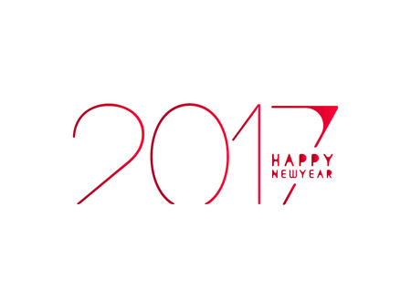 Happy new year 2017 Holiday Vector Illustration background