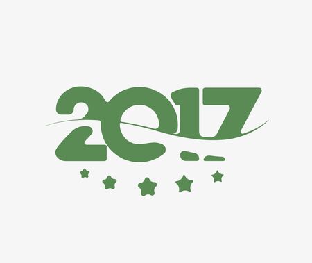 Happy new year 2017 Holiday Vector Illustration backgroundのイラスト素材