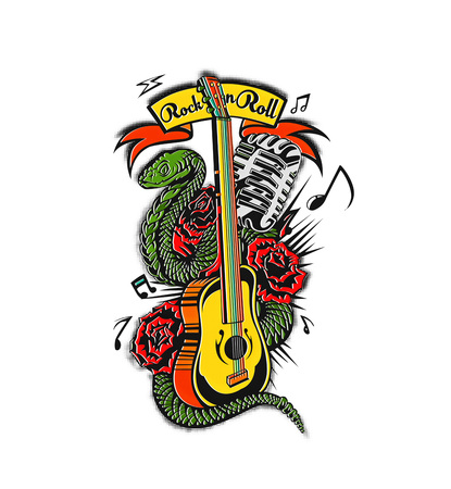 Musical instruments background. Vector illustration design.のイラスト素材