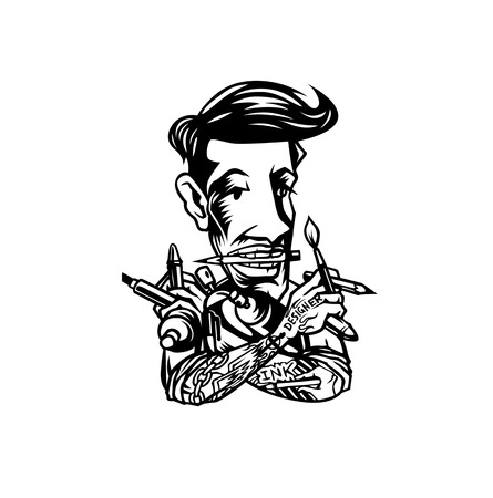 Graphic Designer - Art directorのイラスト素材