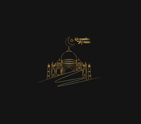 Eid Mubarak celebration- Mosque.のイラスト素材