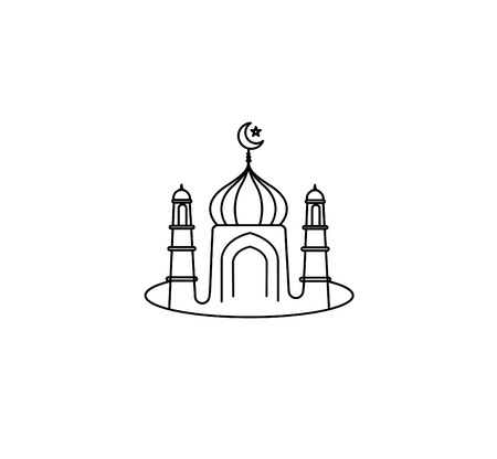Eid Mubarak celebration- Mosque.のイラスト素材