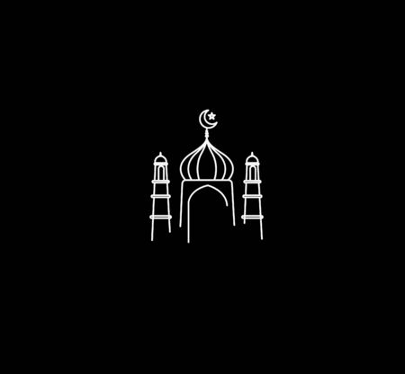 Eid Mubarak celebration- Mosque.のイラスト素材