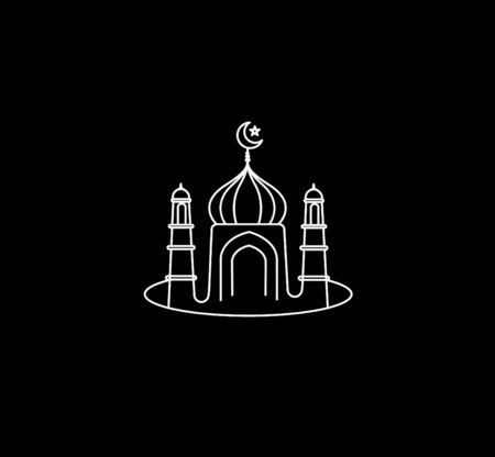 Eid Mubarak celebration- Mosque.のイラスト素材