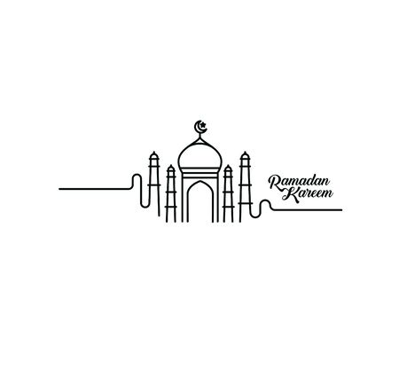 Eid Mubarak celebration- Mosque.のイラスト素材