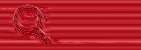 Wi-Fi search line outline icon abstract line pattern vector illustration.のイラスト素材