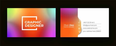 Modern Business Card - Creative and Clean Business Card Template. のイラスト素材