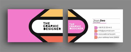 Business Card - Creative and Clean Modern Business Card Template.のイラスト素材
