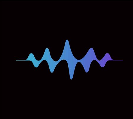 abstract music wave design for music background use, vector illustrationのイラスト素材