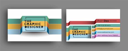 Business Card - Creative and Clean Modern Business Card Template.のイラスト素材