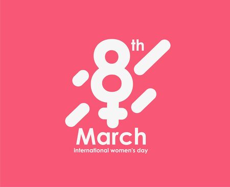 Happy Women's Day greeting card design. Hand Drawn Sketch Vector illustration.のイラスト素材