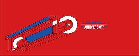 10th Years Anniversary Celebration Design.のイラスト素材