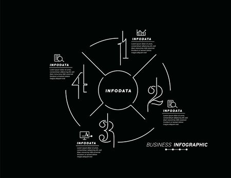Design elements of business infographics. Set of 3D infographics.のイラスト素材
