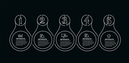 Design elements of business infographics. Modern infochart, marketing chart and graphs, bar diagrams.のイラスト素材