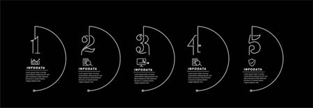Design elements of business infographics. Modern infochart, marketing chart and graphs, bar diagrams.のイラスト素材