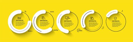 Design elements of business infographics. Modern infochart, marketing chart and graphs, bar diagrams.のイラスト素材