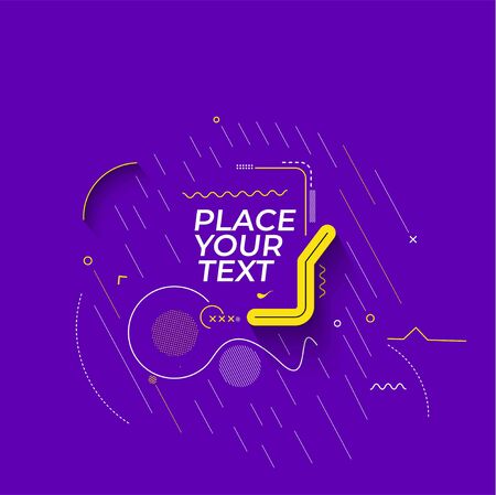 Abstract technological promotion geometric shapes banner, Structure pattern technology backdrop.のイラスト素材