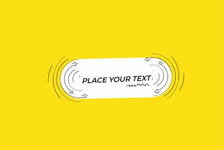 Flat linear promotion geometric shapes banner, scroll,  sticker, badge, price tag, poster.のイラスト素材