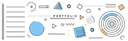 Abstract geometric background Use for modern design, cover, poster, template, brochure, decorated, flyer, banner.のイラスト素材
