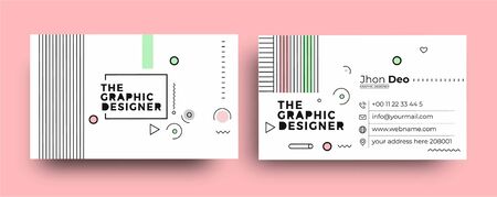 Modern Business Card - Creative and Clean Business Card Template.のイラスト素材