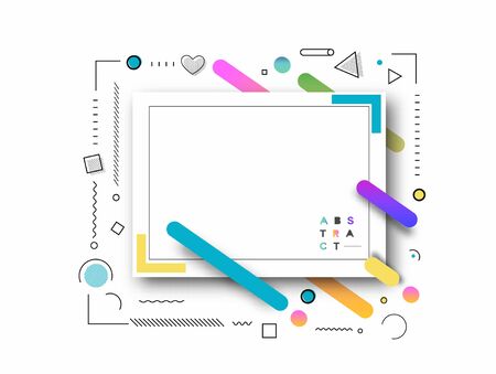 Abstract geometric background Use for modern design, cover, poster, template, brochure, decorated, flyer, banner.のイラスト素材