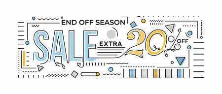 Flash Sale Discount Banner Template Promotion Big sale special offer. end of season special offer banner. vector illustration.のイラスト素材