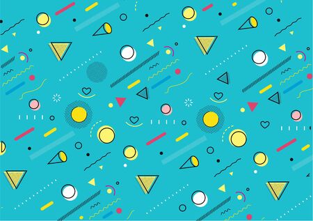 Abstract colorful pattern design and background. Use for modern design, cover, poster, template, brochure, decorated, flyer, banner.のイラスト素材