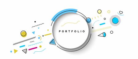 Abstract colorful pattern design and background. Use for modern design, cover, poster, template, brochure, decorated, flyer, banner.のイラスト素材