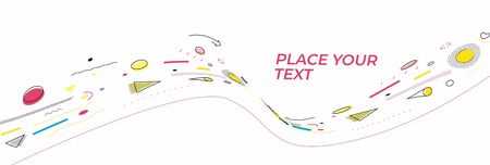 Abstract colorful pattern design and background. Use for modern design, cover, poster, template, brochure, decorated, flyer, banner.のイラスト素材