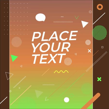 Abstract flat linear promotion dynamic geometric motion shapes. Pattern for cover design, poster, banner, card, greeting, business, decoration.のイラスト素材