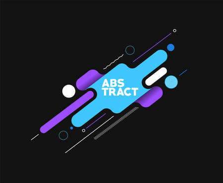 Abstract banner line art poster with space of your text, vector illustration Design.のイラスト素材