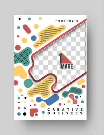 Brochure, flyer, magazine cover page & poster template, vector illustration.のイラスト素材