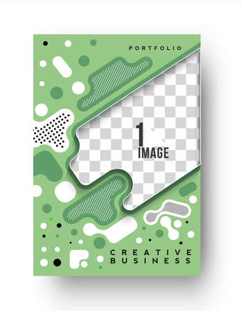 Brochure, flyer, magazine cover page & poster template, vector illustration.のイラスト素材