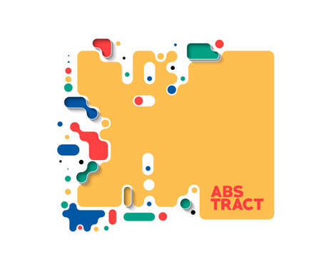 Abstract banner poster with space of your text, vector illustration Design shapes.のイラスト素材