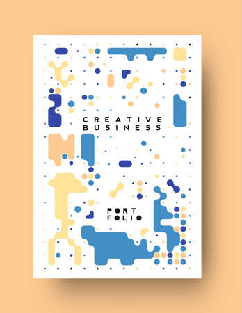 Brochure, flyer, magazine cover page & poster template, vector illustration.のイラスト素材