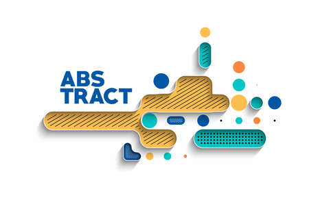 Abstract banner poster with space of your text, vector illustration Design shapes.のイラスト素材