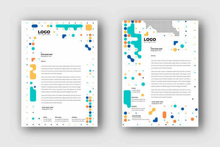 Business letterhead templates design, Vector illustration.のイラスト素材