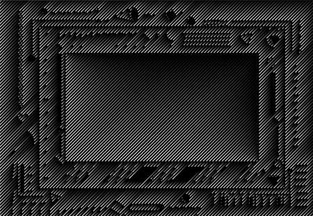 Composite empty photo frame with places for photo, eps10 vector backgroundのイラスト素材