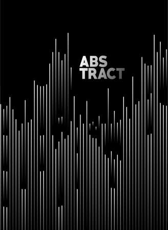 Abstract gold line art text poster, vector illustration Design.のイラスト素材