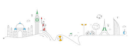 Abstract Happy New Year 2021 Text Typography Design Patter, Vector illustration.のイラスト素材