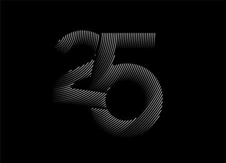 25th Years Anniversary Celebration Design. vector design.