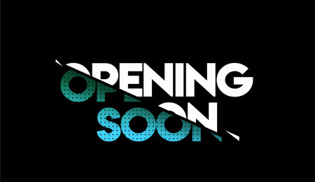 Opening Soon Calligraphic Style Text Vector illustration Design.のイラスト素材