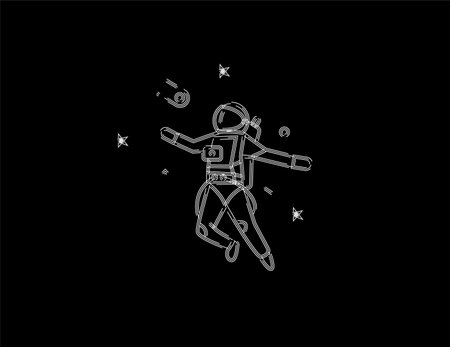 Astronaut in spacesuit icon, Vector Design illustration.のイラスト素材
