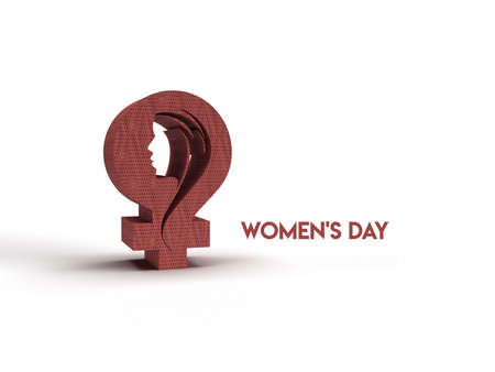 8 march Happy Women's Day 3D Render Illustration Design.の写真素材