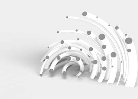 Abstract 3d rendering of geometric background. 3D concept illustration.