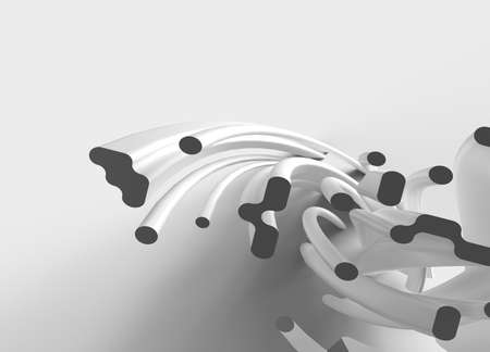Abstract 3d rendering of geometric background. 3D concept illustration.の写真素材