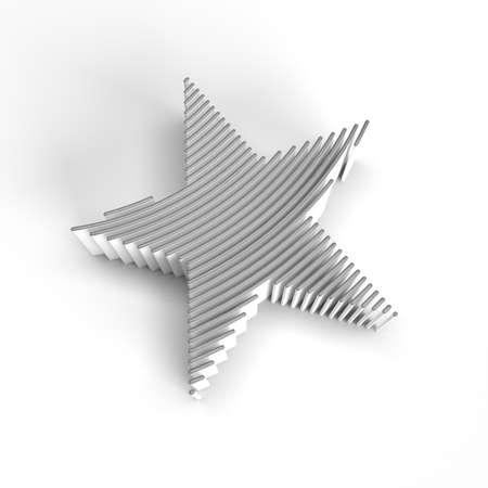 3D Render Star Icon Simple 3d Style Symbol illustration Background.の写真素材