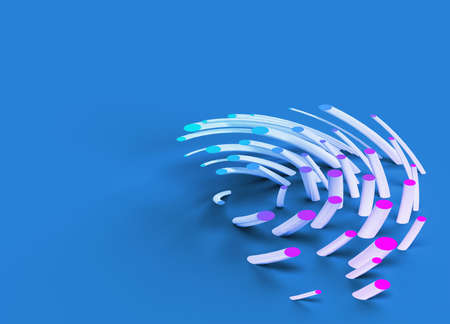 Abstract 3d rendering of geometric background. 3D concept illustration.の写真素材