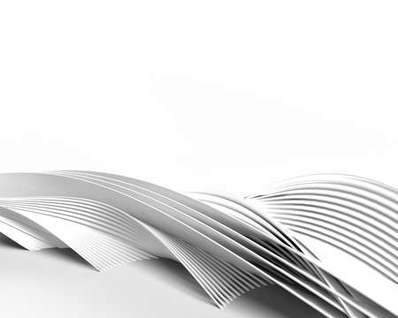 3D Render Wave band surface Abstract background. Digital 3d illustration Design.の写真素材