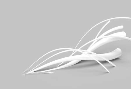 3D Render Wave band pipe line Abstract background. Digital 3d illustration Design.の写真素材